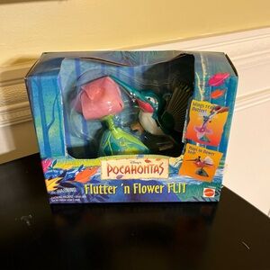 vintage 1995 new sealed Disney Pocahontas Flutter n Flower Flit action figure
